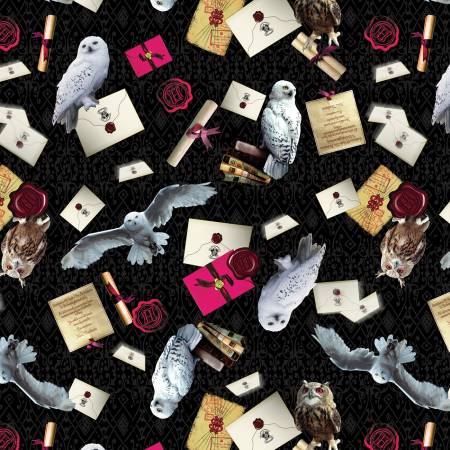BE Harry Potter Owl Postal Service Black