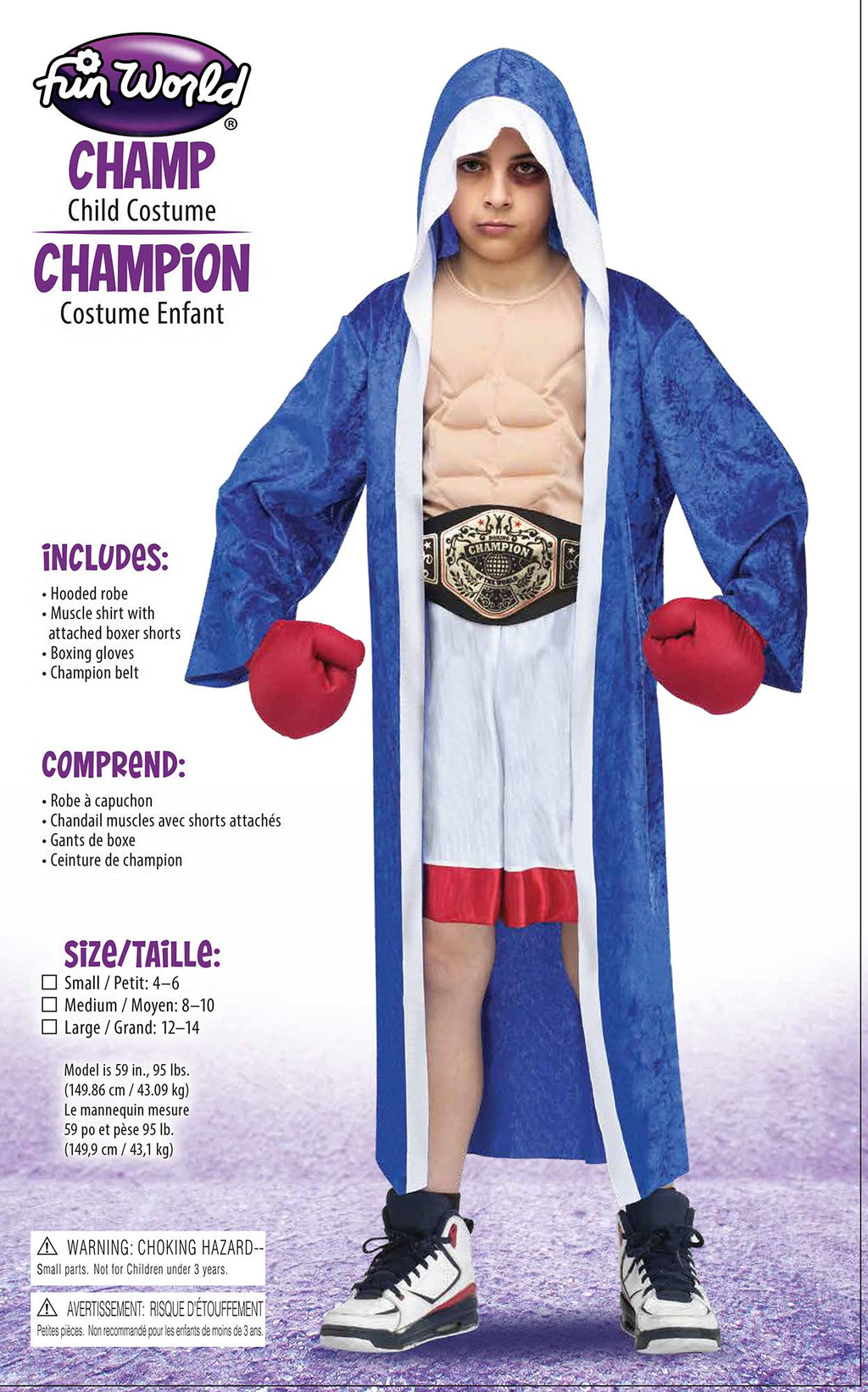 Boys Lil' Champ Boxer Champion