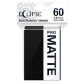 Eclipse Matte Small Deck Protector Sleeves (60ct) (Jet Black)