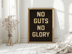 No Guts No Glory Vintage Poster