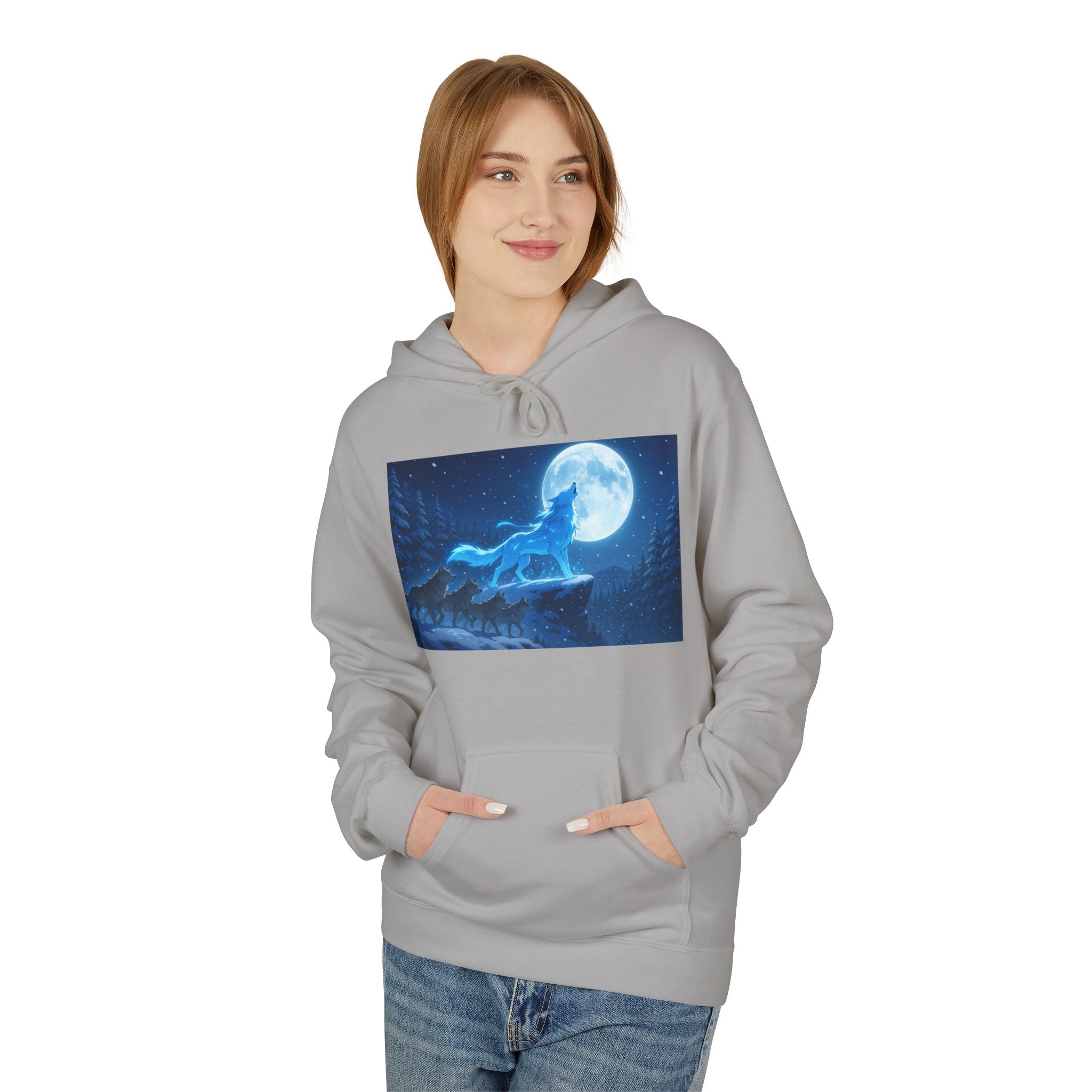 the Blue wolf Spirit hoodie