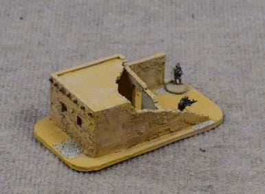 15mm Ruined Afghan Style Hovel (MDF) - 15MMDF072 - 