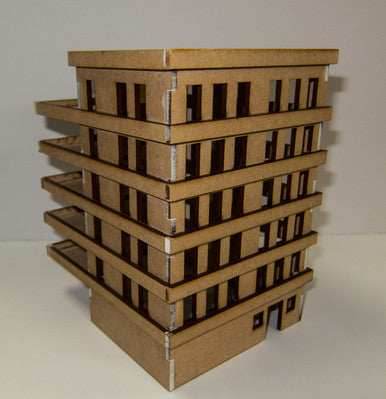 15mm Apartment Block (MDF) - 15MMDF153 - 