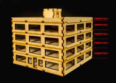 15mm Modular Skyscraper - Ground Floor - 15MMDF169-1 - 