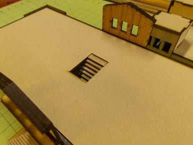 15mm WWII Government Building - Floor and Stairs Kit - 15MMDF350-4 - 