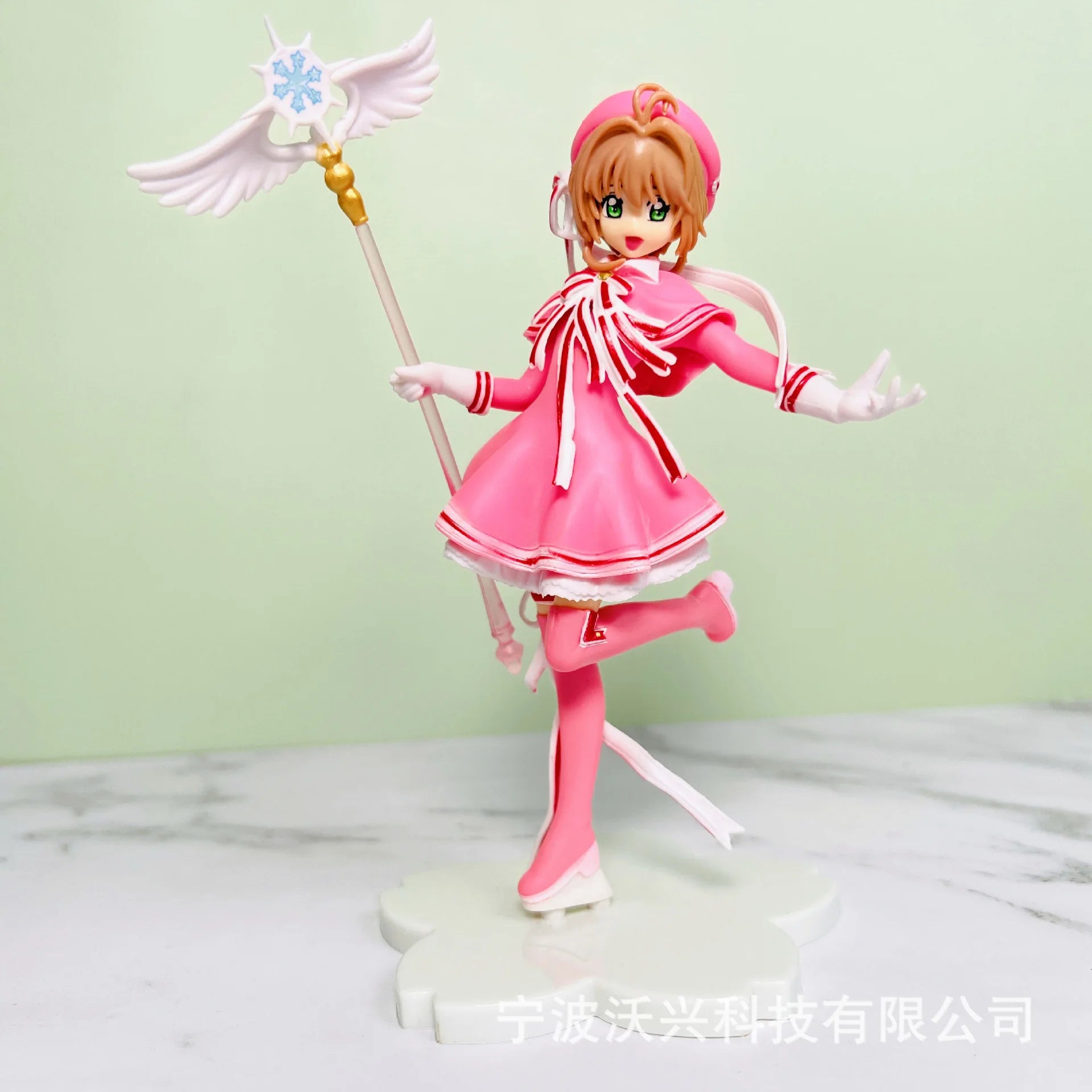 15CM Anime Card Captor Kinomoto Sakura Action Figure PVC Models Cardcaptor Magic Wand Girl Cake Decoration Christmas Gift