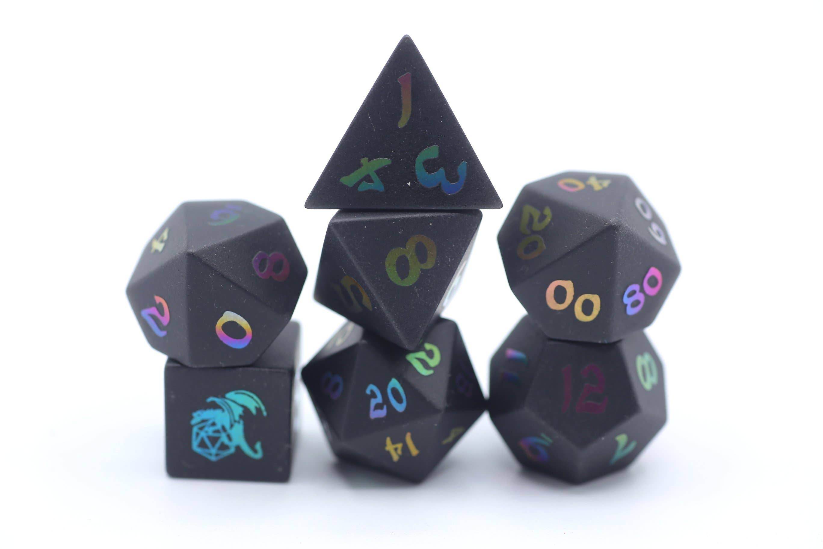 Gemstone Black Magic Dice set - 