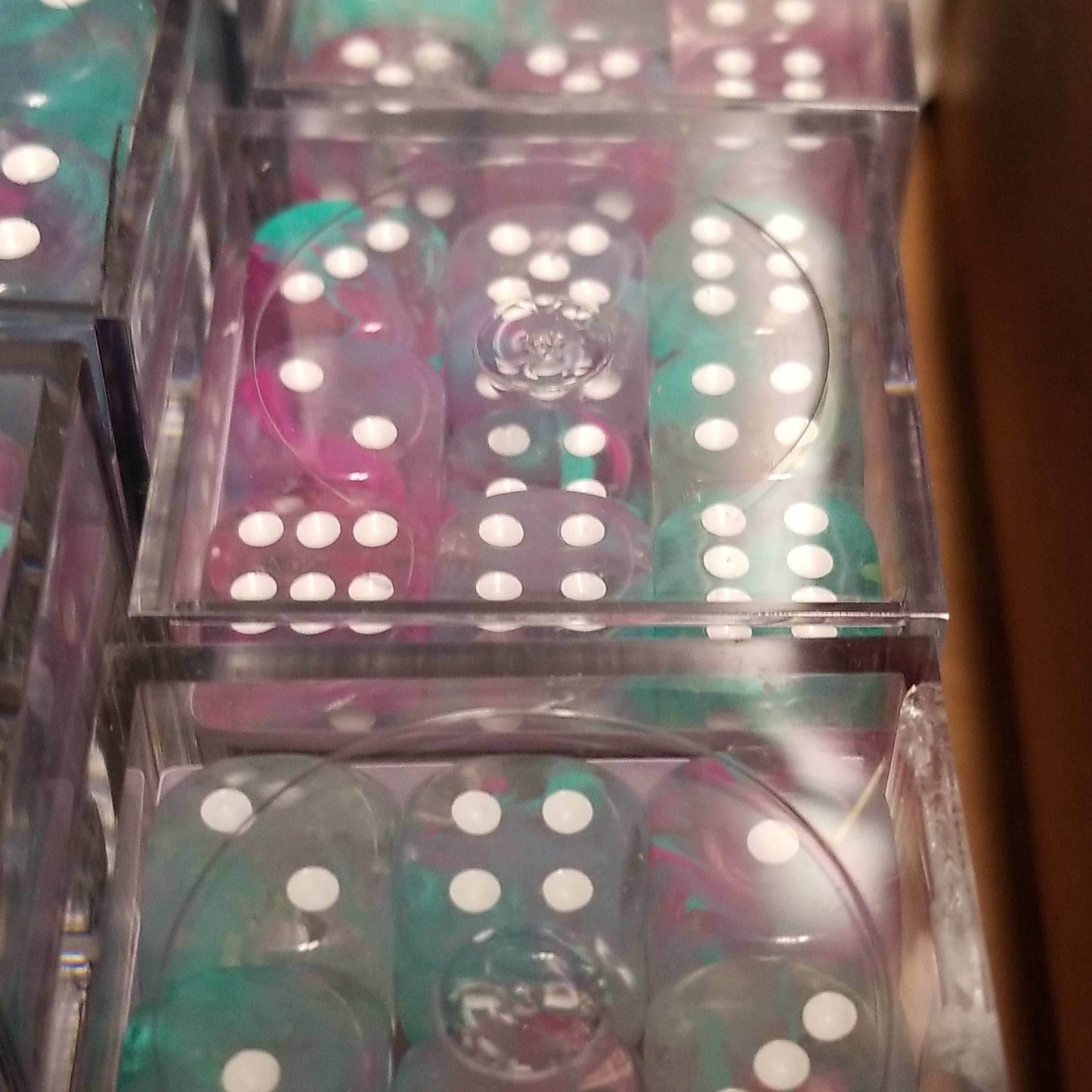 Nebula Wisteria Blue/Purple Luminary 7-Dice/16mm/12mm/30mm/Ten10's - 12mm Block