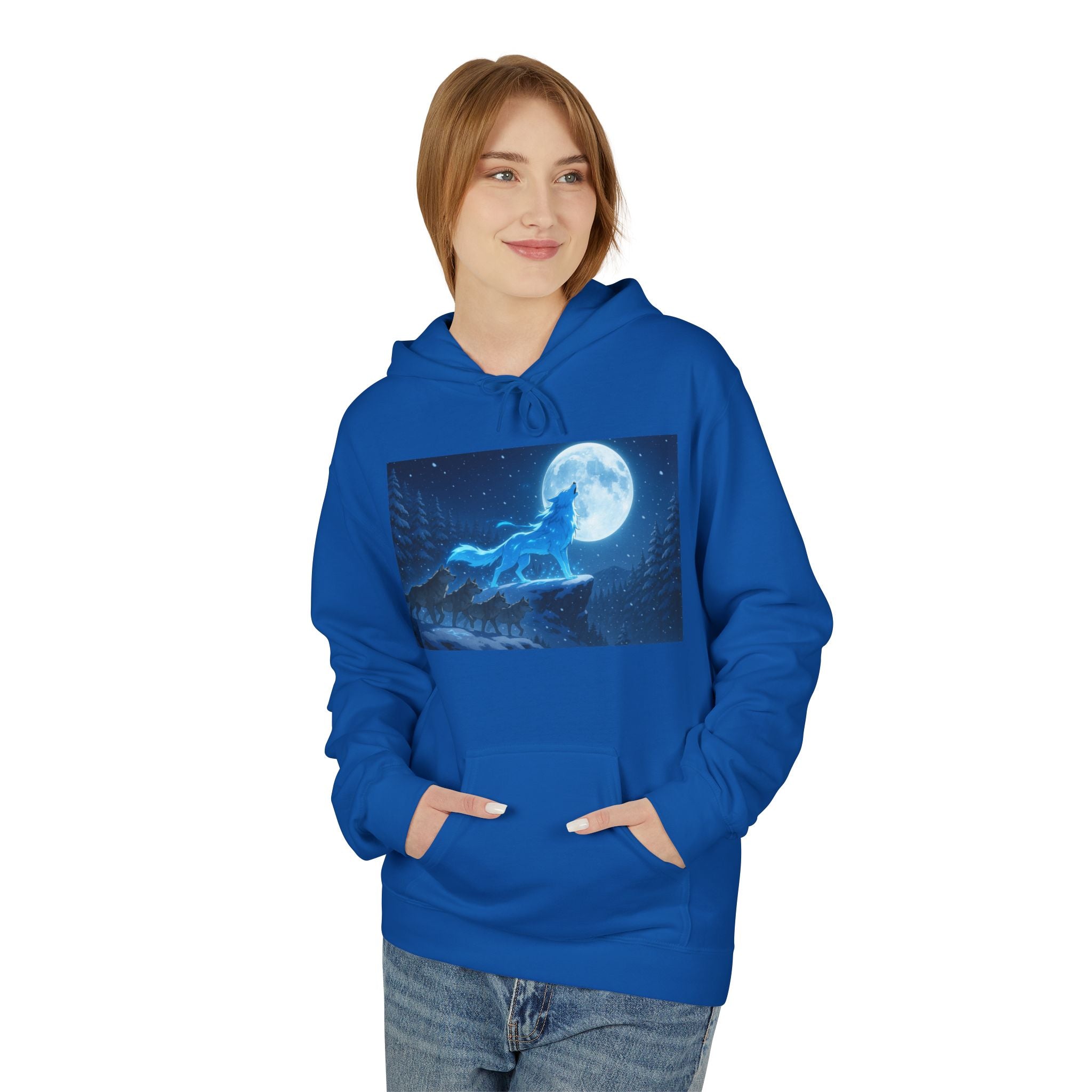 the Blue wolf Spirit hoodie