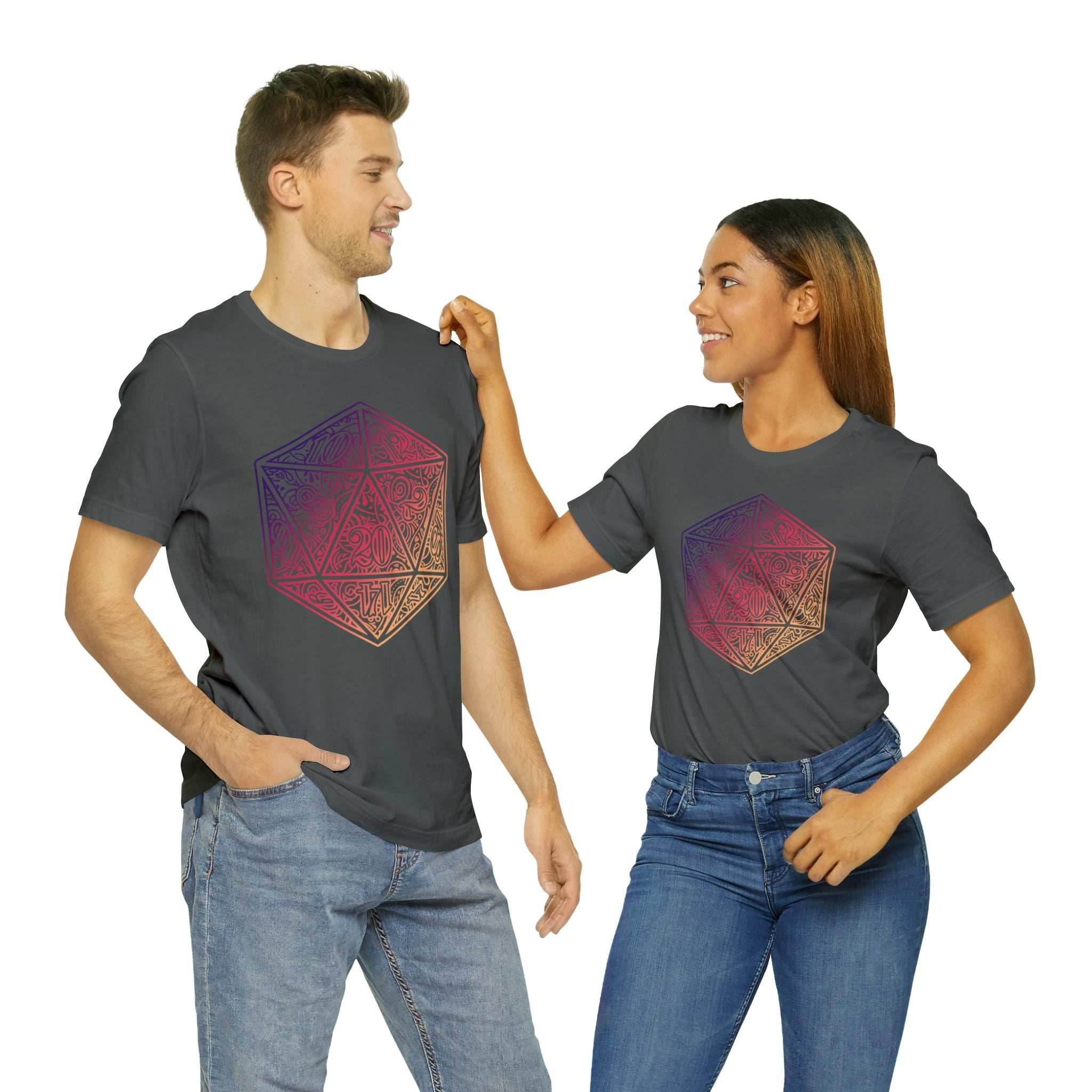 Ombre Ornamental Dice Shirt - Asphalt / S