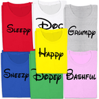 Dopey - 7 Dwarfs Costume Mens T-shirt - Heather Grey / Mens Small