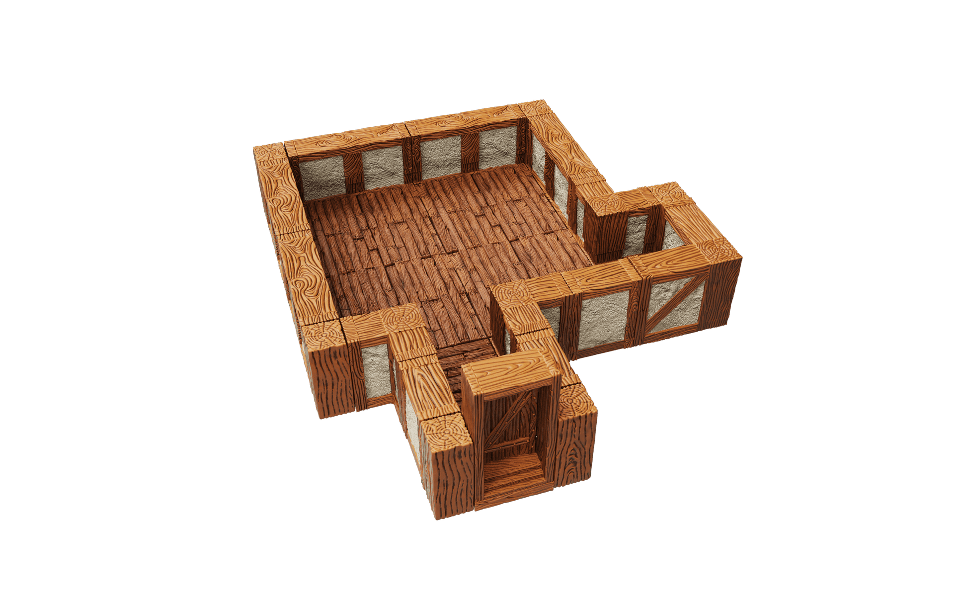 WarLock Tiles: Expansion Pack - 1 in. Town & Village Straight Walls - 