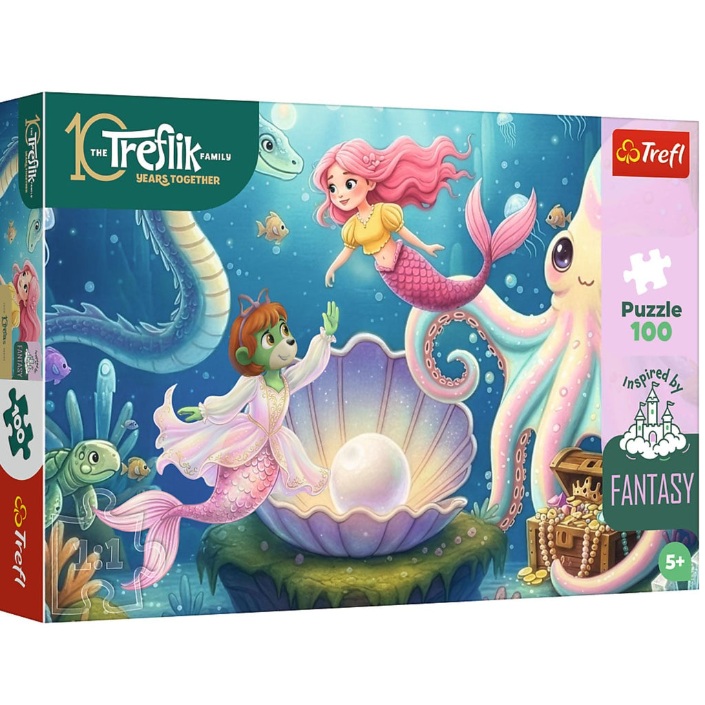 Trefl Kids Inspired By Fantasy In The Land of Mermaids 100 Piece Kids Puzzle
