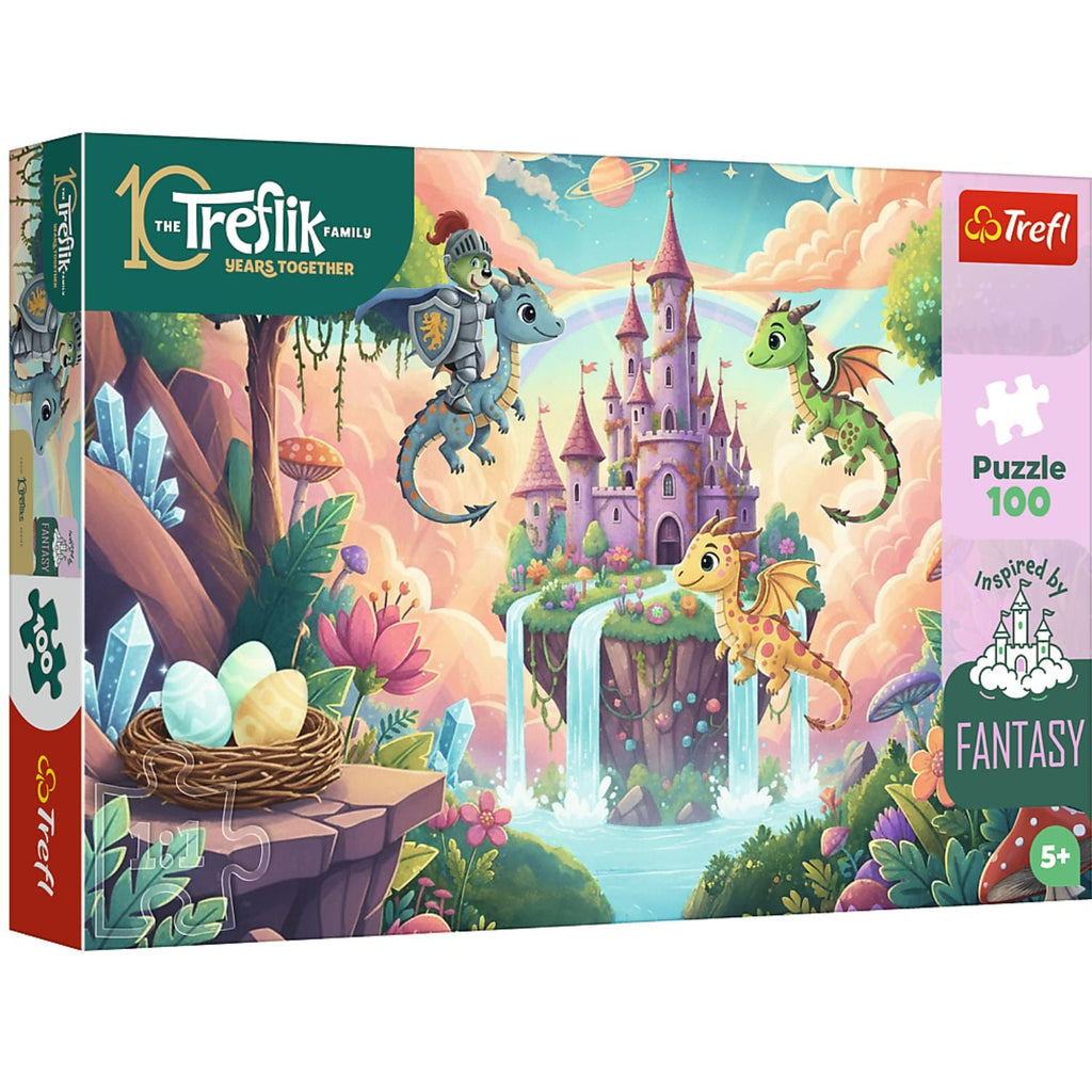 Trefl Kids Inspired By Fantasy Knight of Treflik and the Dragons 100 Piece Kids Puzzle