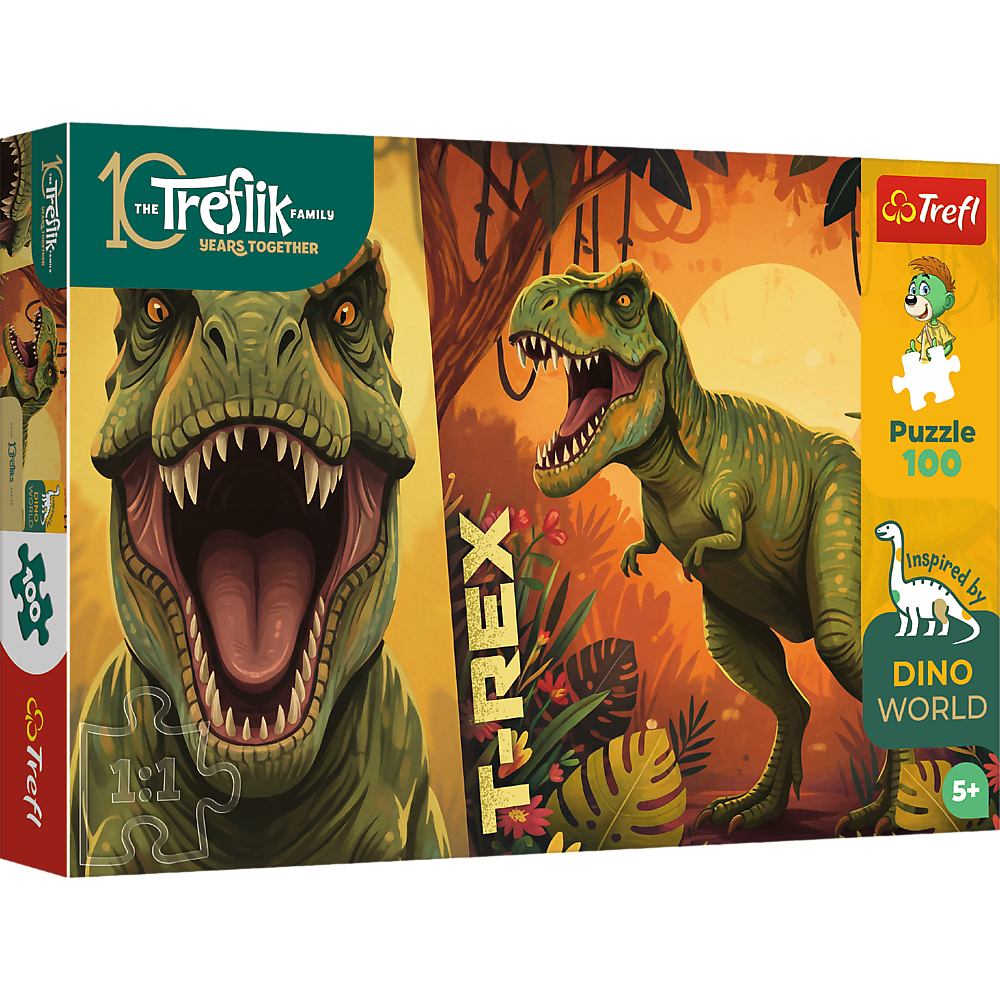 Trefl Kids Treflik Family - Inspired By Nature T-Rex 100 Piece Puzzle