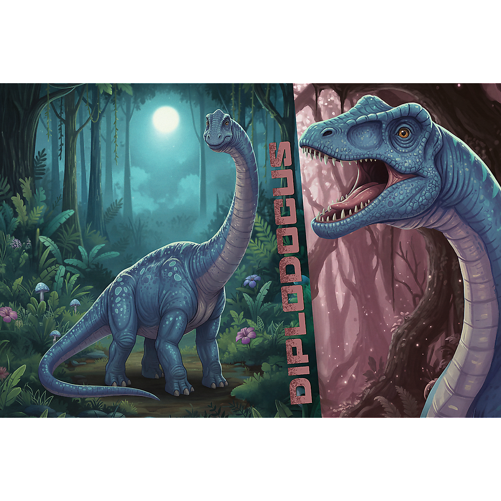Trefl Kids Treflik Family - Inspired By Nature Diplodocus 100 Piece Puzzle
