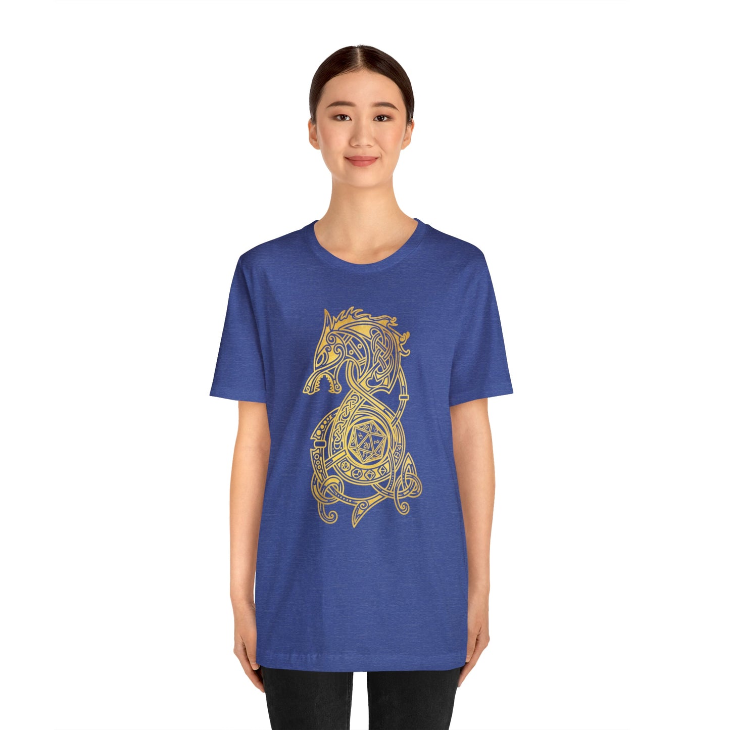 Golden Celtic Dice Dragon Shirt