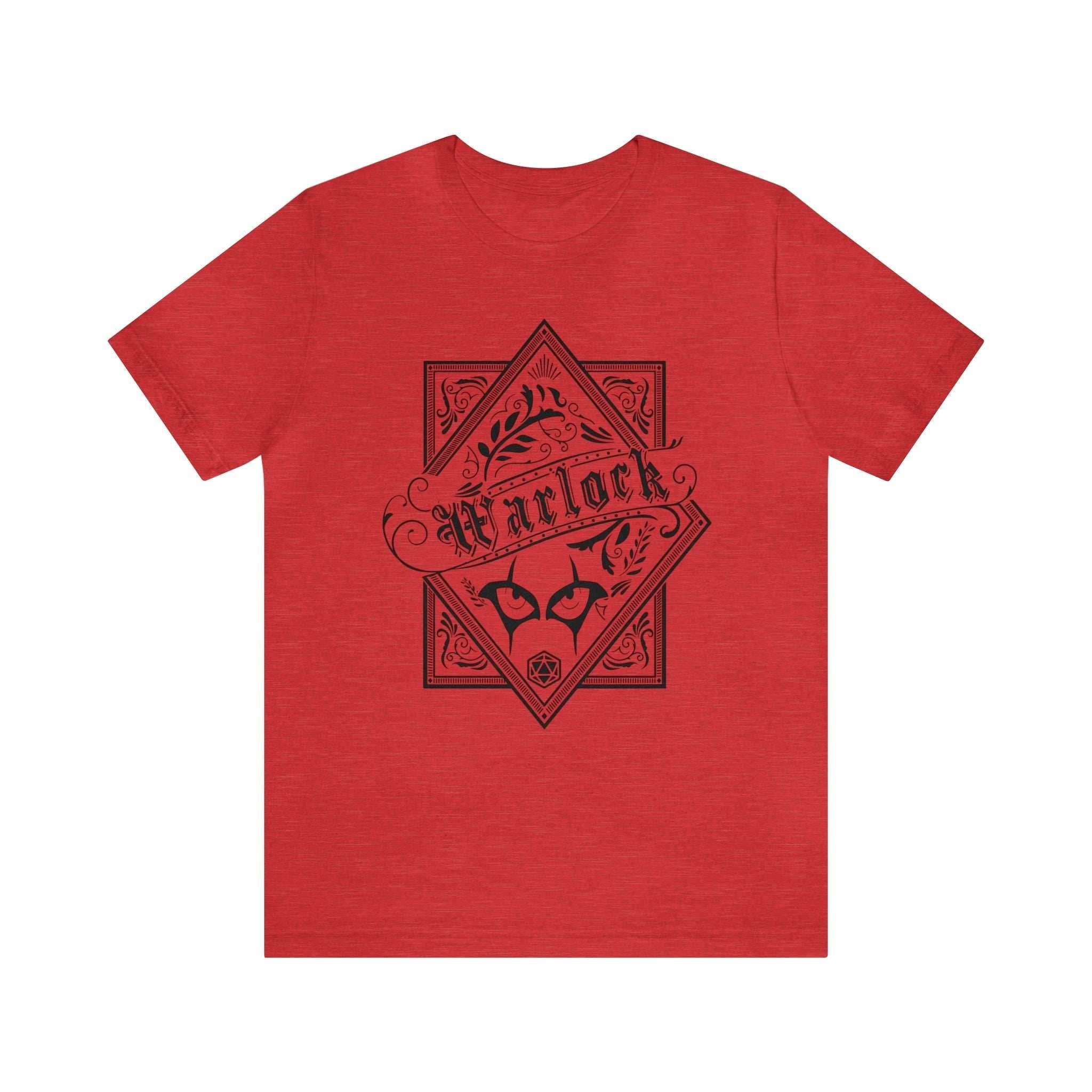 Warlock Class Shirt - Heather Red / S