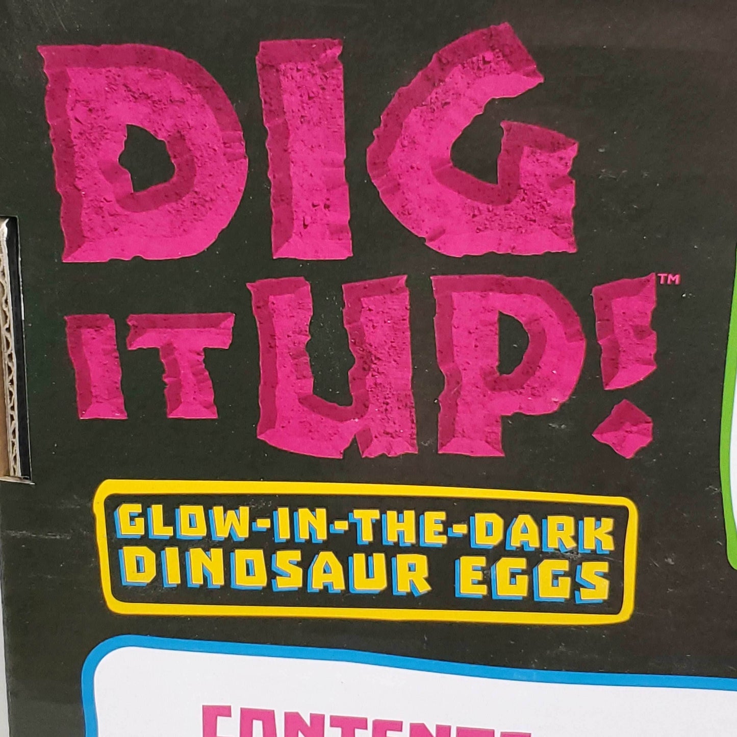 MINDWARE Dig it up Glow in the Dark Dinosaur Eggs w/ Black Light (New) - 