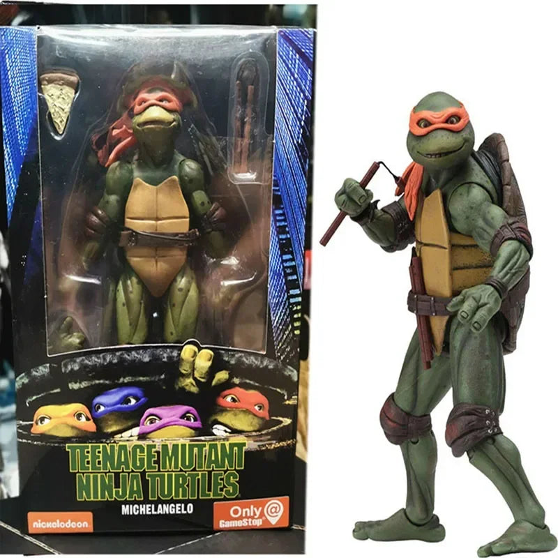 16cm Neca Figure Ninja Turtle Anime Figures 1990 Film Version Limited Edition Model Figurine Collection Desktop Decoration Gifts