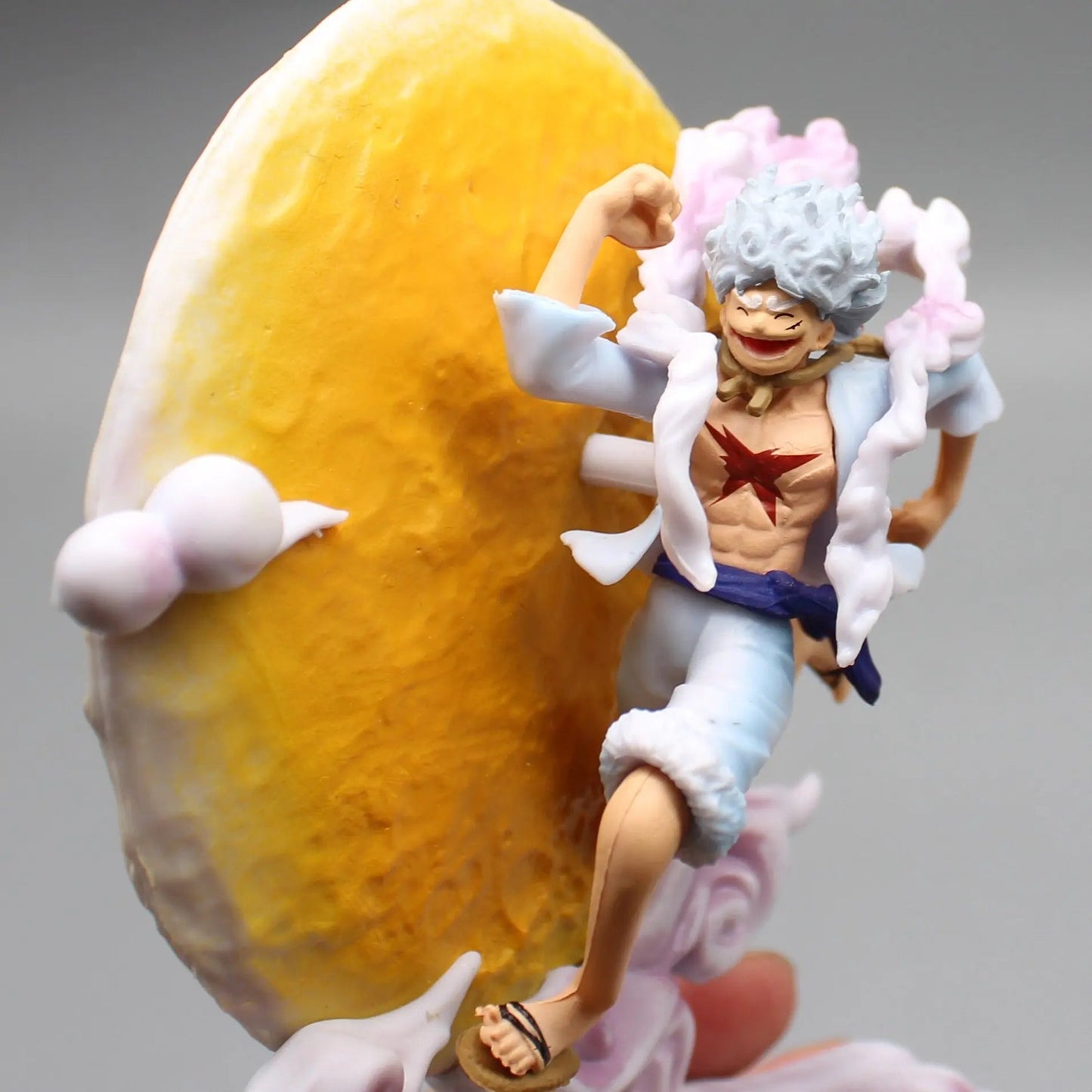 16cm One Piece Anime Figure Moon Fairy Nika Monkey D Luffy Gear 5 With Moon Light Action Figure Gk Statue Model Collection Toys