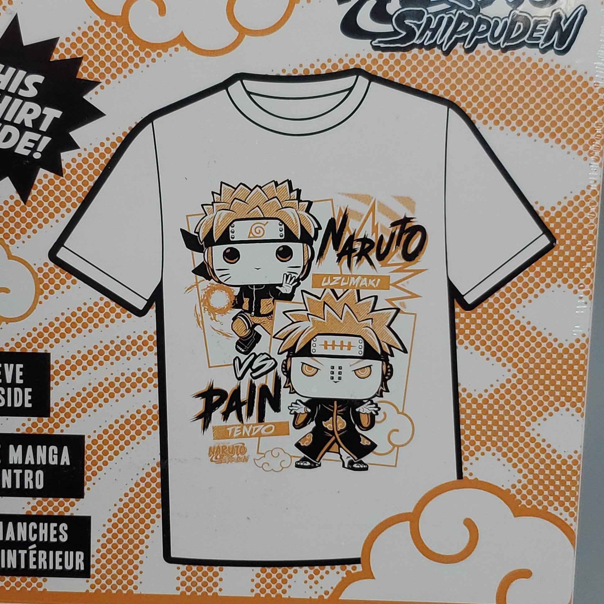FUNKO Pop Naruto Shippuden Unisex T-Shirt SZ XL Naruto vs Pain Boxed Tee - 