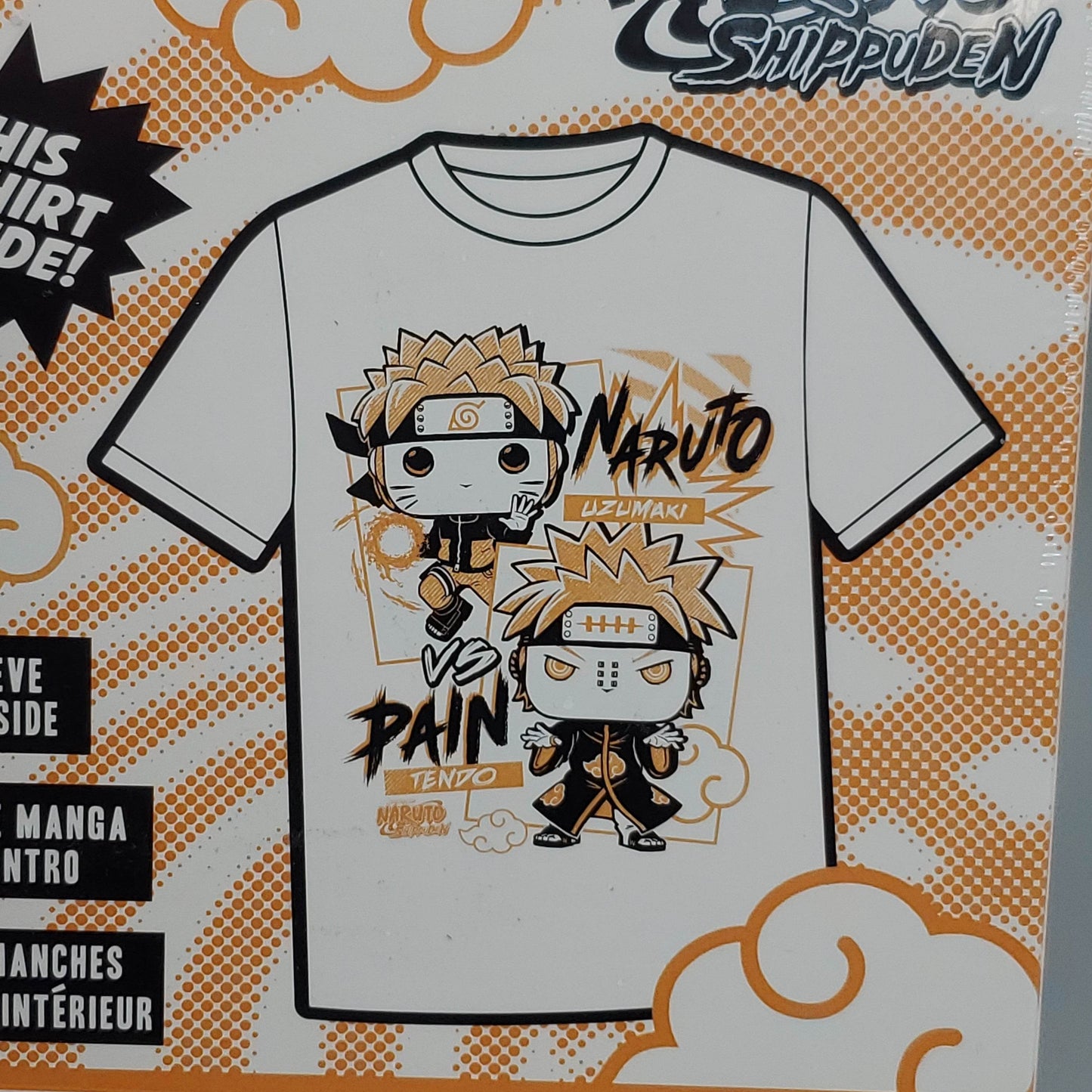 FUNKO Pop Naruto Shippuden Unisex T-Shirt SZ XS Naruto vs Pain Boxed Tee - 