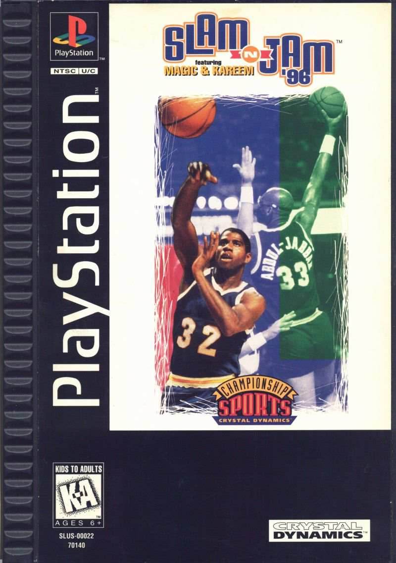 Slam 'n Jam '96 featuring Magic & Kareem (Playstation) - Game Manual Only