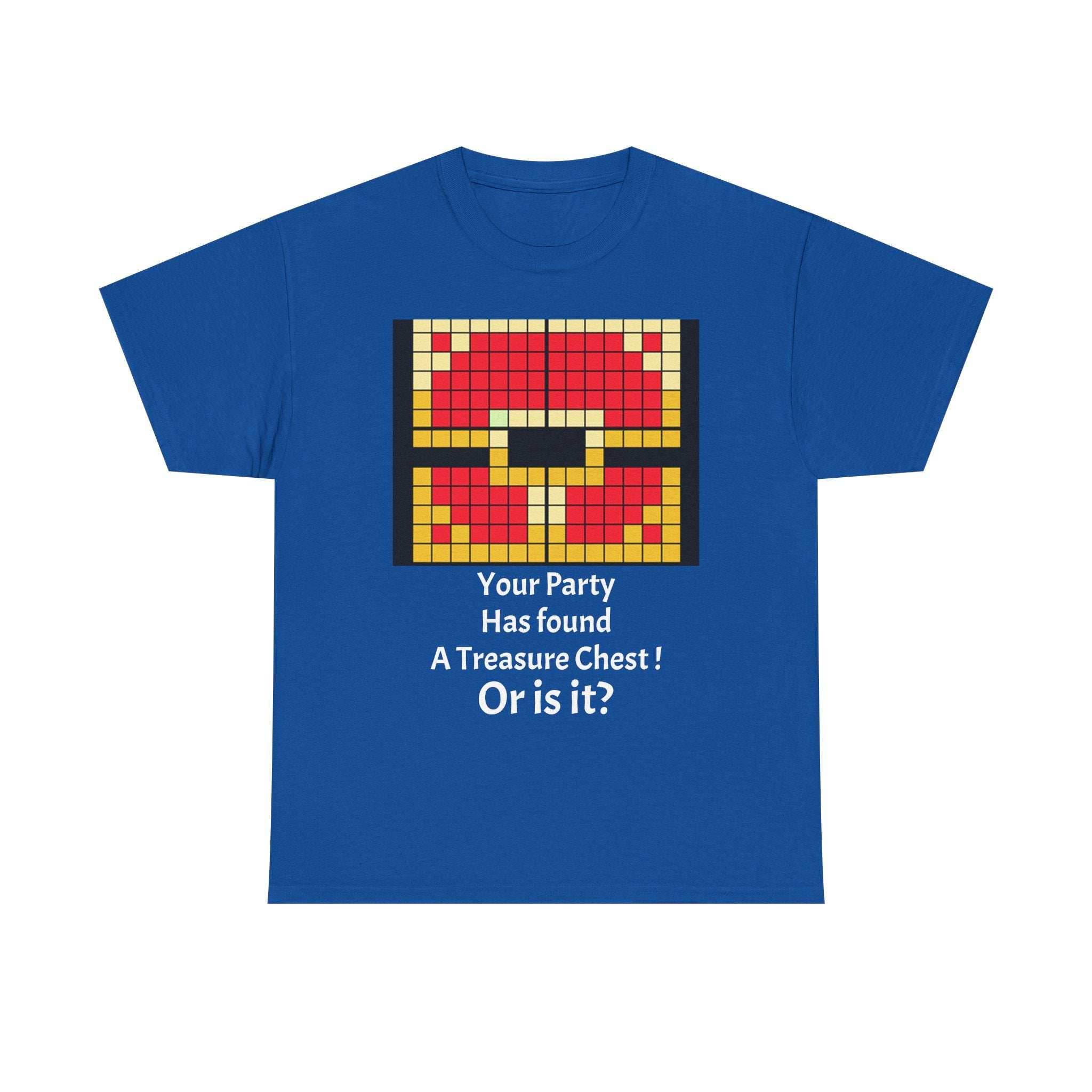Your party has found a treasure chest! Unisex Heavy Cotton Tee - Royal / S