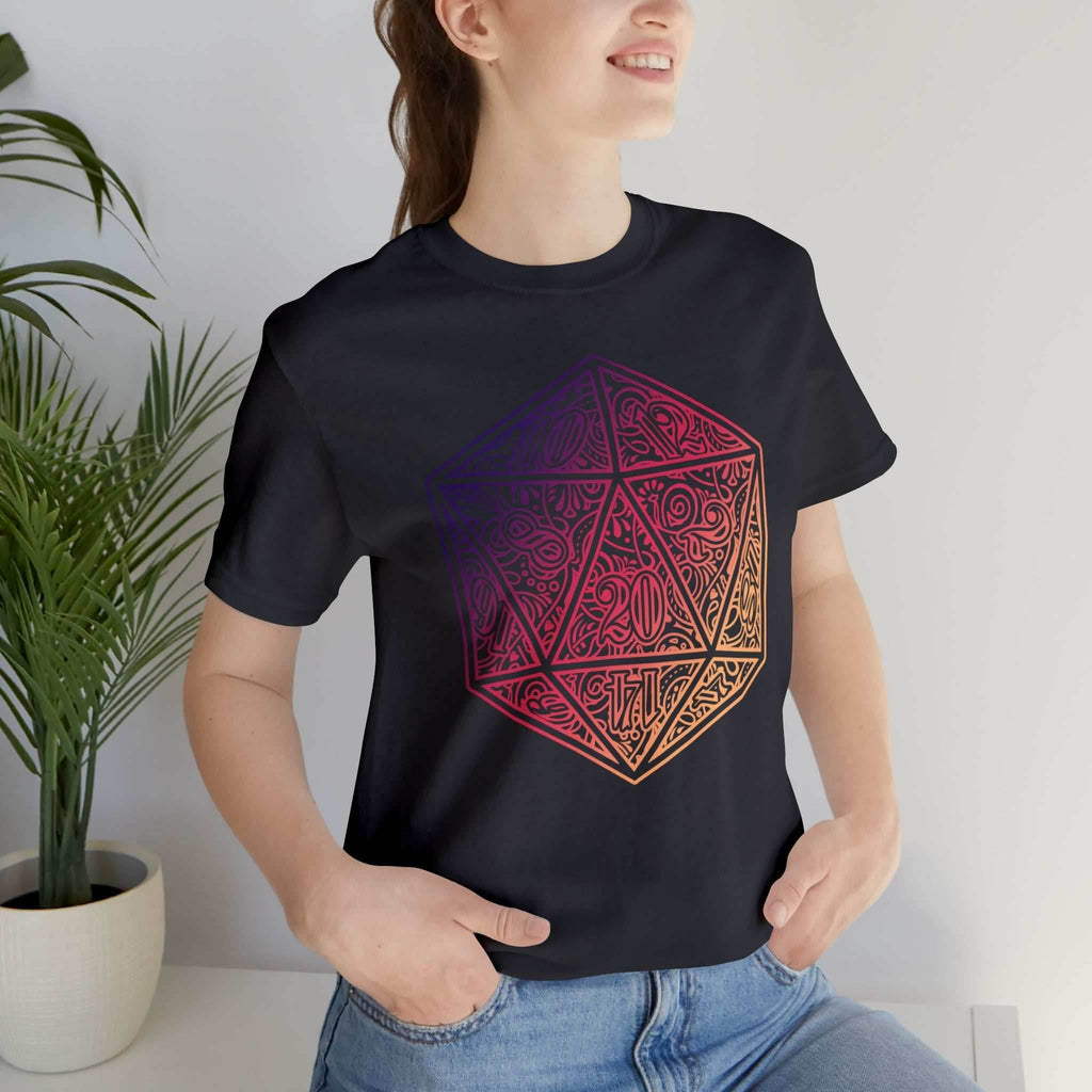 Ombre Ornamental Dice Shirt - Asphalt / S