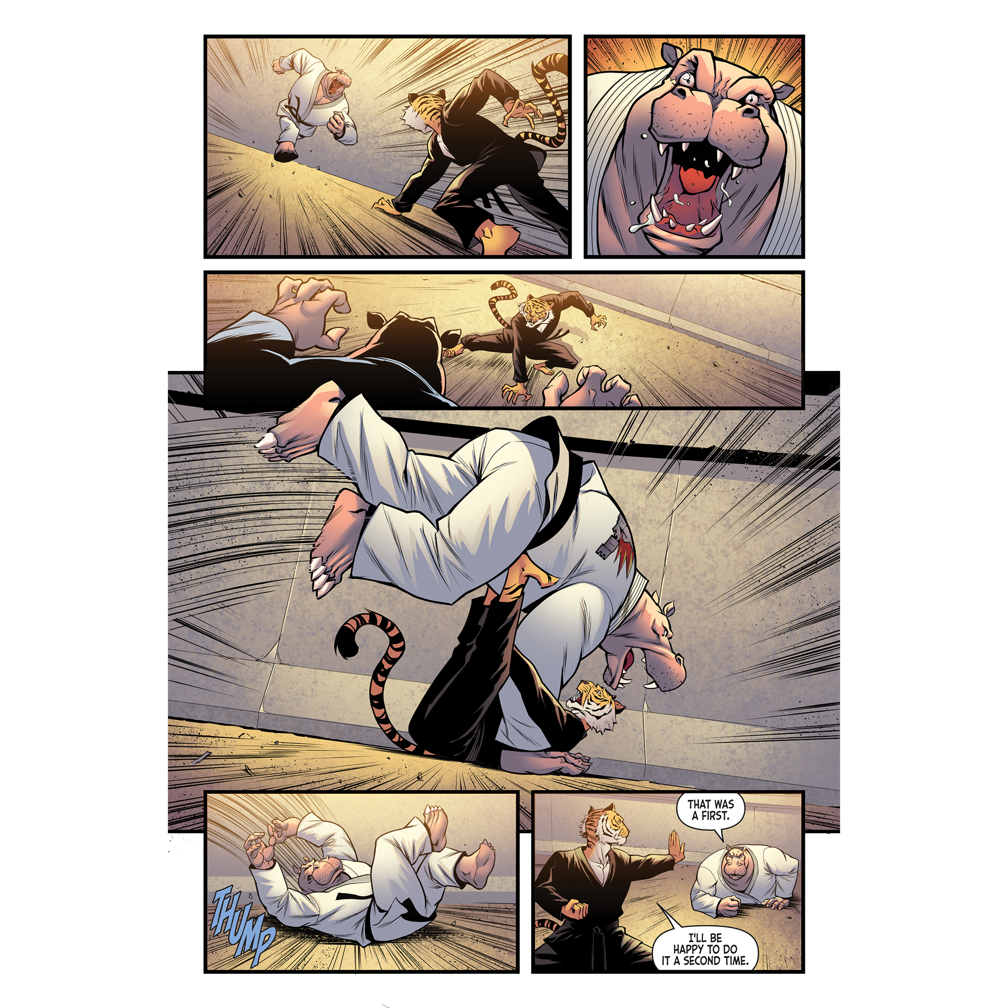 Jiu Jitsu Combat Creatures Comic Book Graphic Novel Paperback