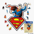 Superman Wooden Jigsaw Puzzle - A4 + Wooden Gift Box
