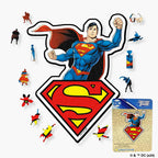 Superman Wooden Jigsaw Puzzle - A4 + Wooden Gift Box