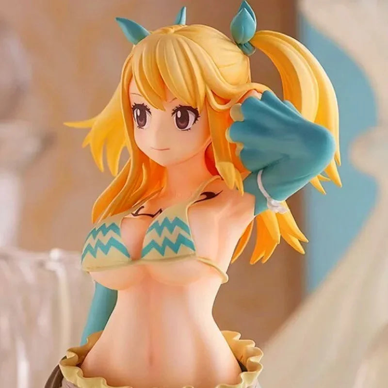 17cm Fairy Tail Lucy Heartfilia Virgo Form Anime Figure Pop Up Parade Lucy Action Figure Adult Collectible Model  Gifts Toys