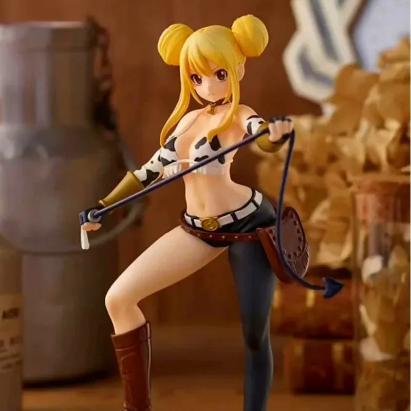 17cm Fairy Tail Lucy Heartfilia Virgo Form Anime Figure Pop Up Parade Lucy Action Figure Adult Collectible Model  Gifts Toys