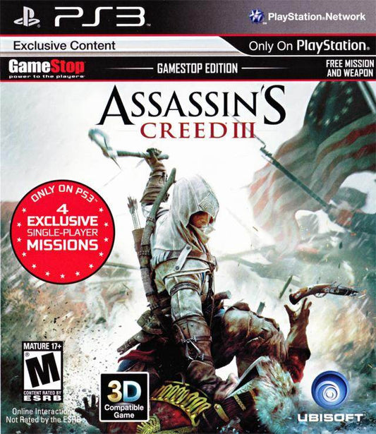 Assassin's Creed III: Gamestop Edition (Playstation 3) - Game Manual Only