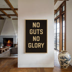 No Guts No Glory Vintage Poster