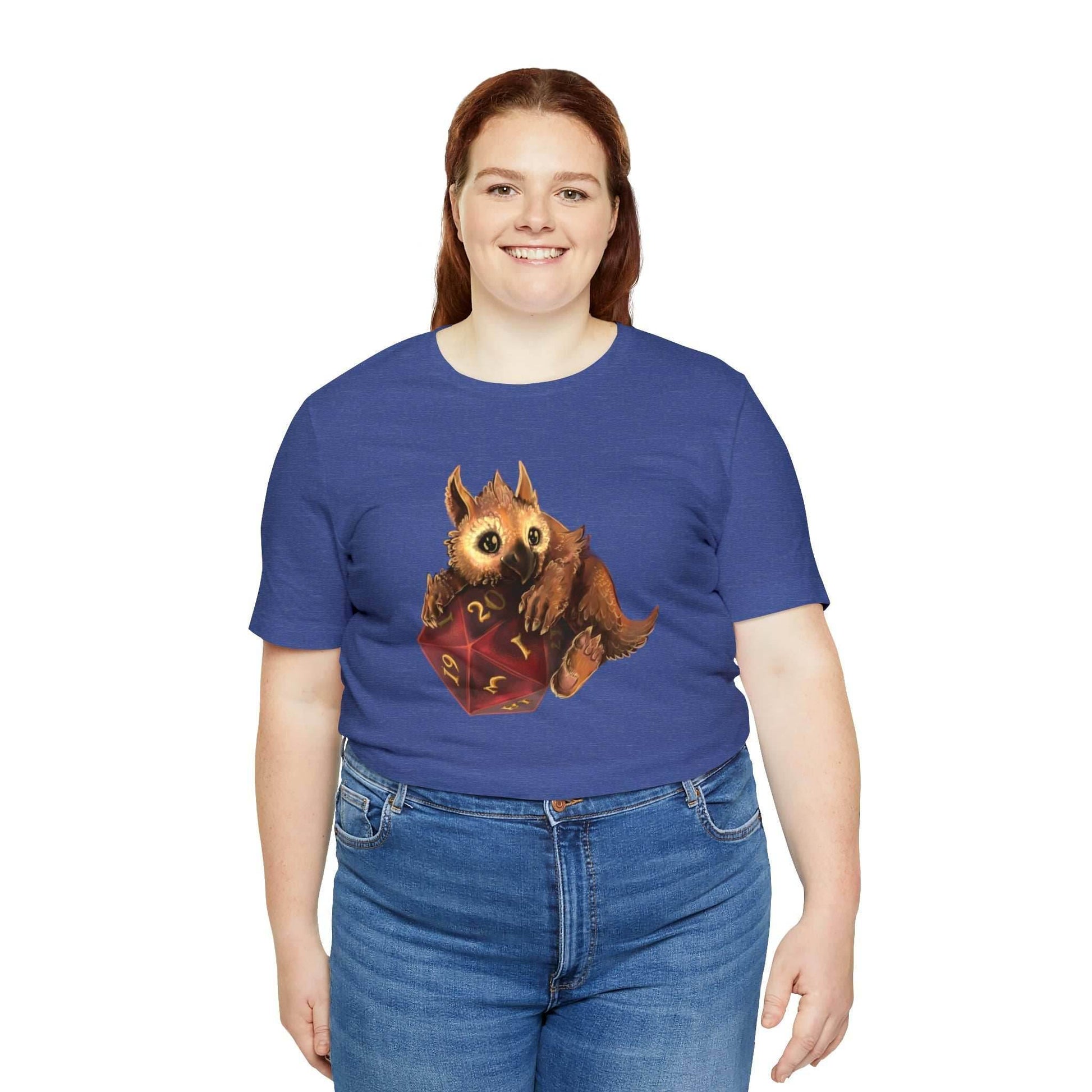 Owliver with High Variance D20 Short Sleeve Tee - Athletic Heather / S