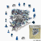 Harry Potter - Ravenclaw Crest - Utilitarian Romance Wooden Jigsaw Puzzle - A4 + Wooden Gift Box