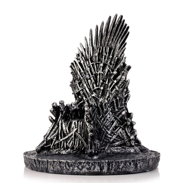 18Cm Film and Television Peripheral Series Game of Thrones Iron Throne King's Throne Garage Kit Model Ornaments Toys  Figure