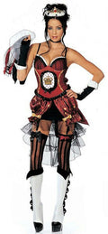 Womens 8 Piece Sexy Queen of Heartbreaks Heartbroken Adult Costume Size M/L