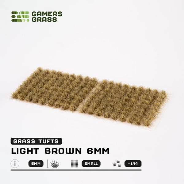 Gamers Grass Tufts: Light Brown 6mm- Small - 