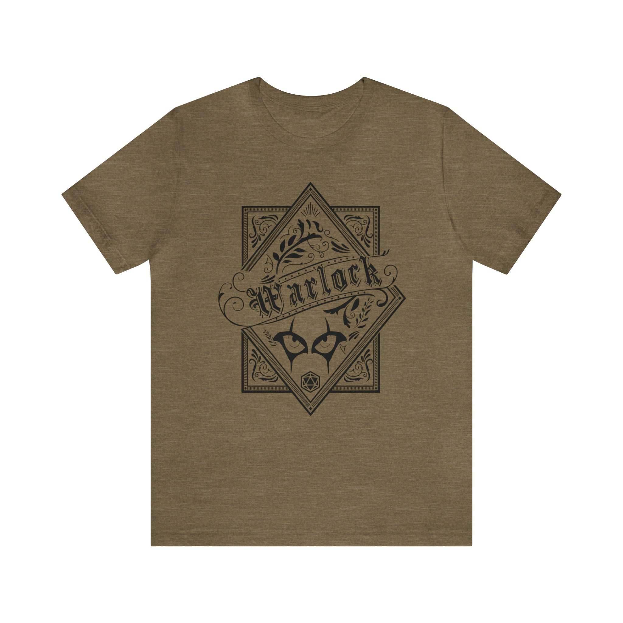 Warlock Class Shirt - Heather Olive / S