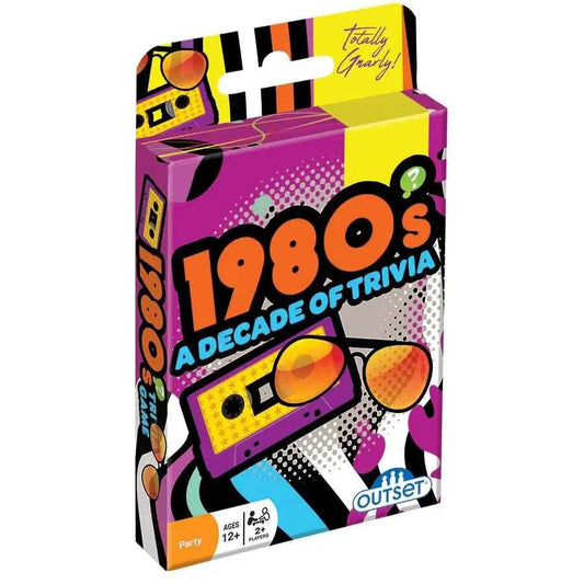 1980s A Decade of Trivia Card Game Outset - 