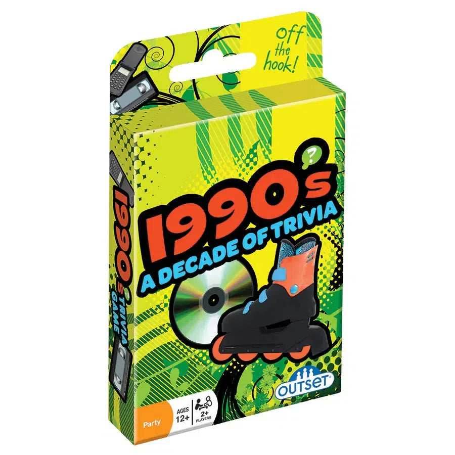 1990s A Decade of Trivia Card Game Outset - 