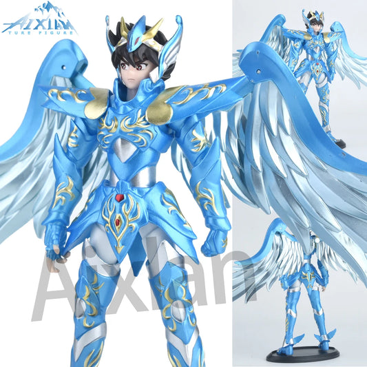 19cm Saint Seiya Figure Phoenix Ikki Hyoga Seiya Shiryu Action Figures Toy PVC Box Figure Collection Decoration Birthday gift