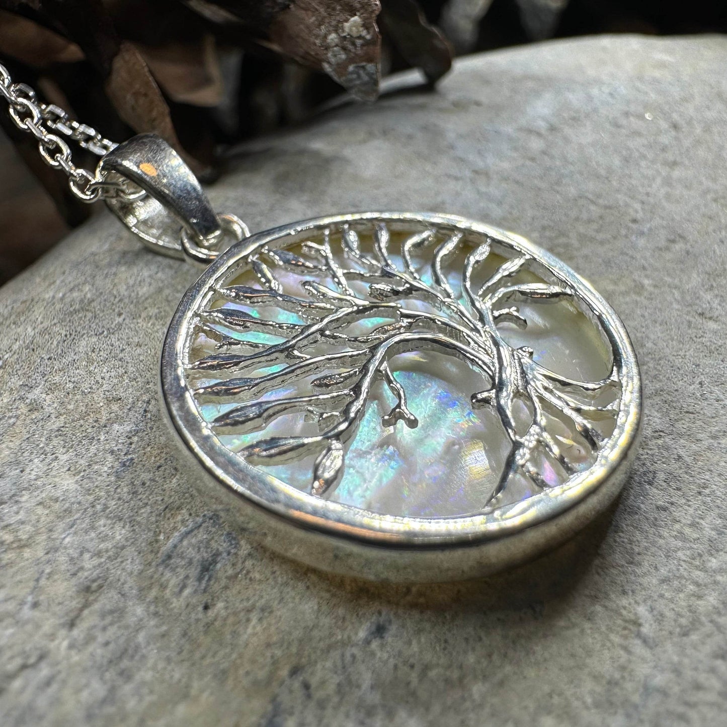Aila Tree of Life Necklace - Abalone Shell