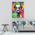 The Joker Canvas Wall Art, Abstract Joker Print