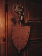 Viking Leather Key Holder - Olive