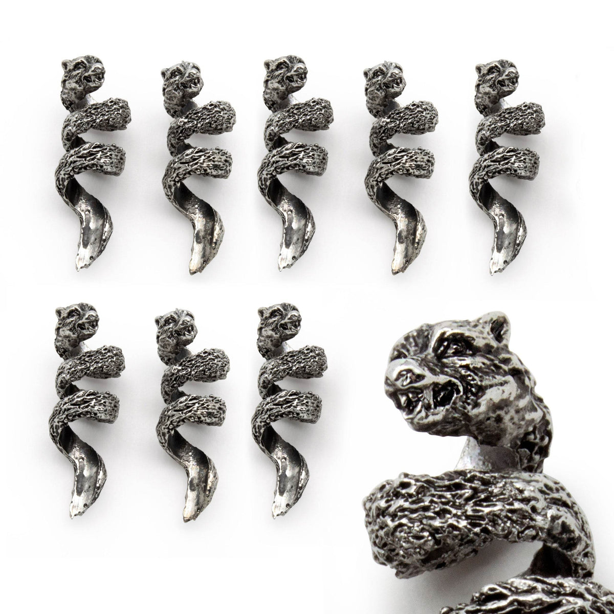 Fenrir Beard Rings (Silver - 4) - 